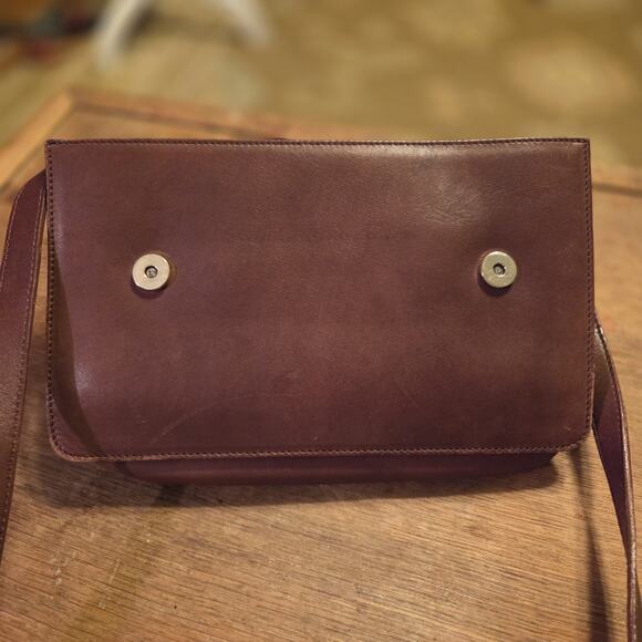 Vtg 1980s Calvin Klein Messenger Crossbody Bag Pocket Book Clean Interior - Picture 7 of 16